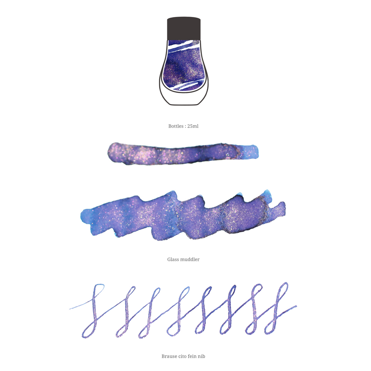 Dominant Industry | Pearl Series (Glistening) - 25mL Fountain Pen Ink